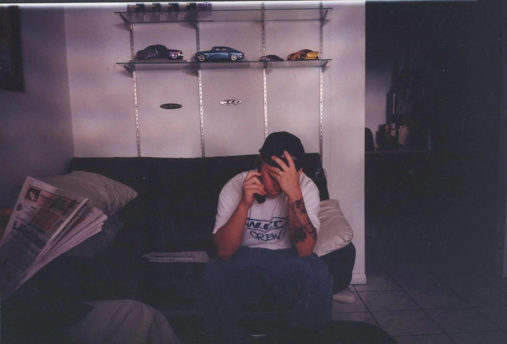 Ryan Friedlinghaus in his early office at West Coast Customs