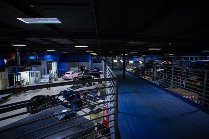 Above the build floor — West Coast Customs archive